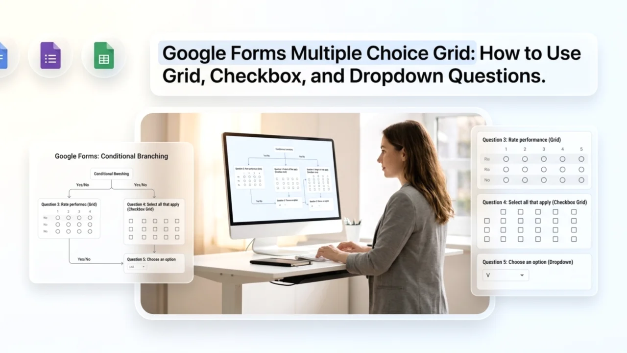 Google Forms Multiple Choice Grid: How to Use Grid, Checkbox, and Dropdown Questions
